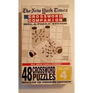The New York Times Crossword  Companion Roll-A-Puzzle System 48 Puzzles Sealed
